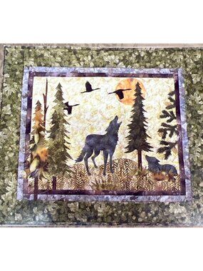 Wolf Watch Quilt Pattern By Pine Needles 30.5" x 26.5" McKenna Ryan Design